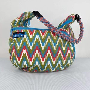 KAVU Sydney Boom Garden Multicolor Satchel Daypack Bag Shoulder Purse Strap Bag